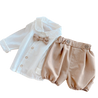 Boys Baby Bloomer Shorts Shirt Bow Tie Set - Little Bambini Boutique