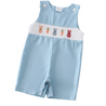 Boy Girl Smocked Embroidered Easter Overalls - Little Bambini Boutique