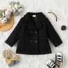Boy Baby Children’s Wool Coat Black Brown - Little Bambini Boutique
